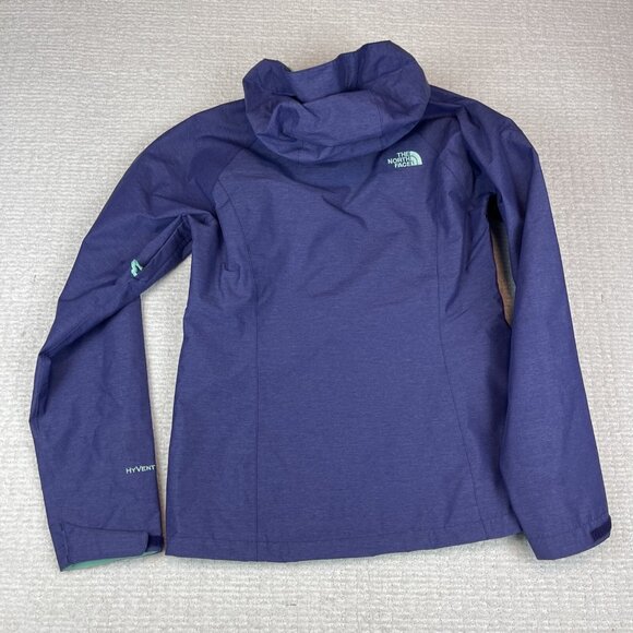 The North Face Jacket Womens Hyvent 2.5L Rain Jacket Zip Coat Purple XS - Picture 15 of 16